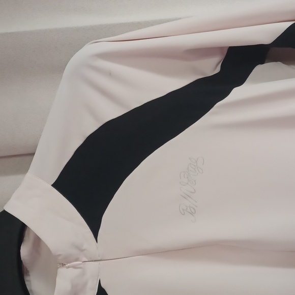 B Vertigo Nancy Equestrian Training Top, Long Sleeve, Black And Cream - Picture 5 of 16